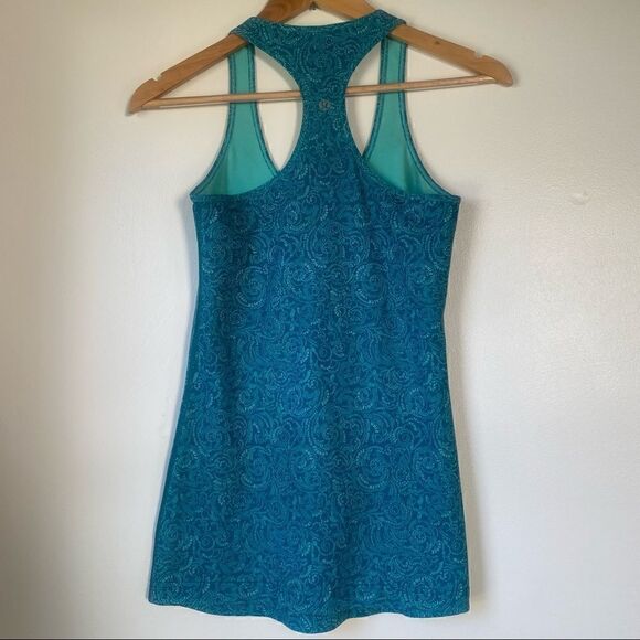 Lululemon Cool Racerback Teal Manifesto tank - Picture 2 of 11